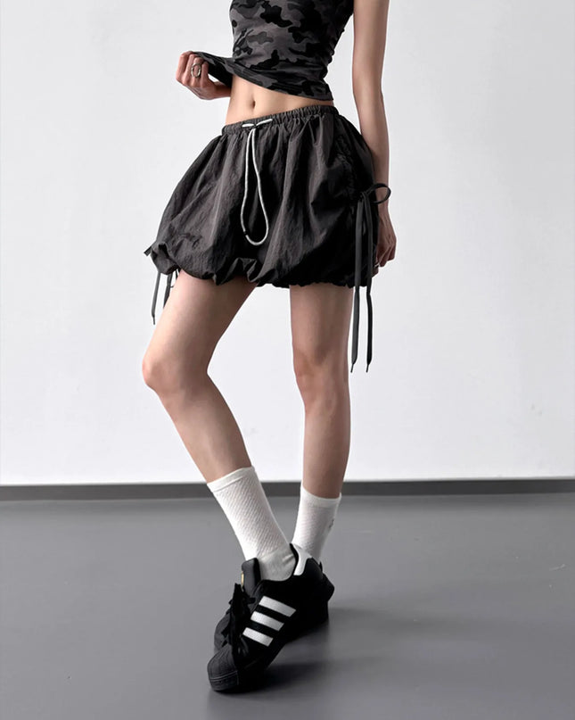 Bubble Drawstring Casual Shorts - Sleekdenim.com