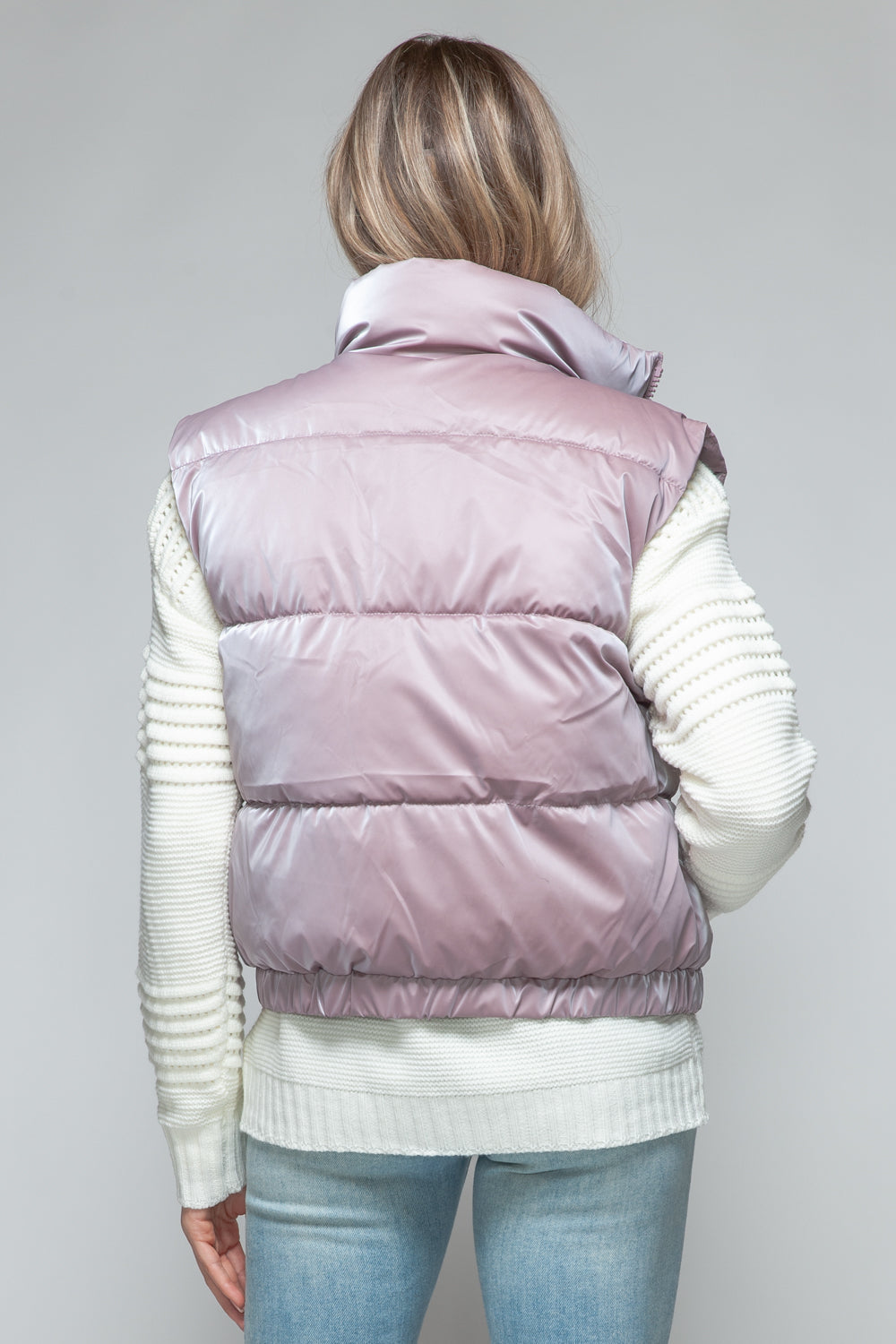 Snobbish Fine Fur Lining Quilted Puffer Vest