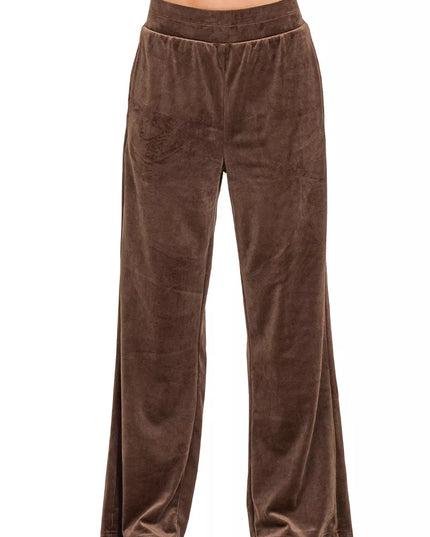 Zenana Velvet Zip Up Hoodie and Pants Set - Sleekdenim.com