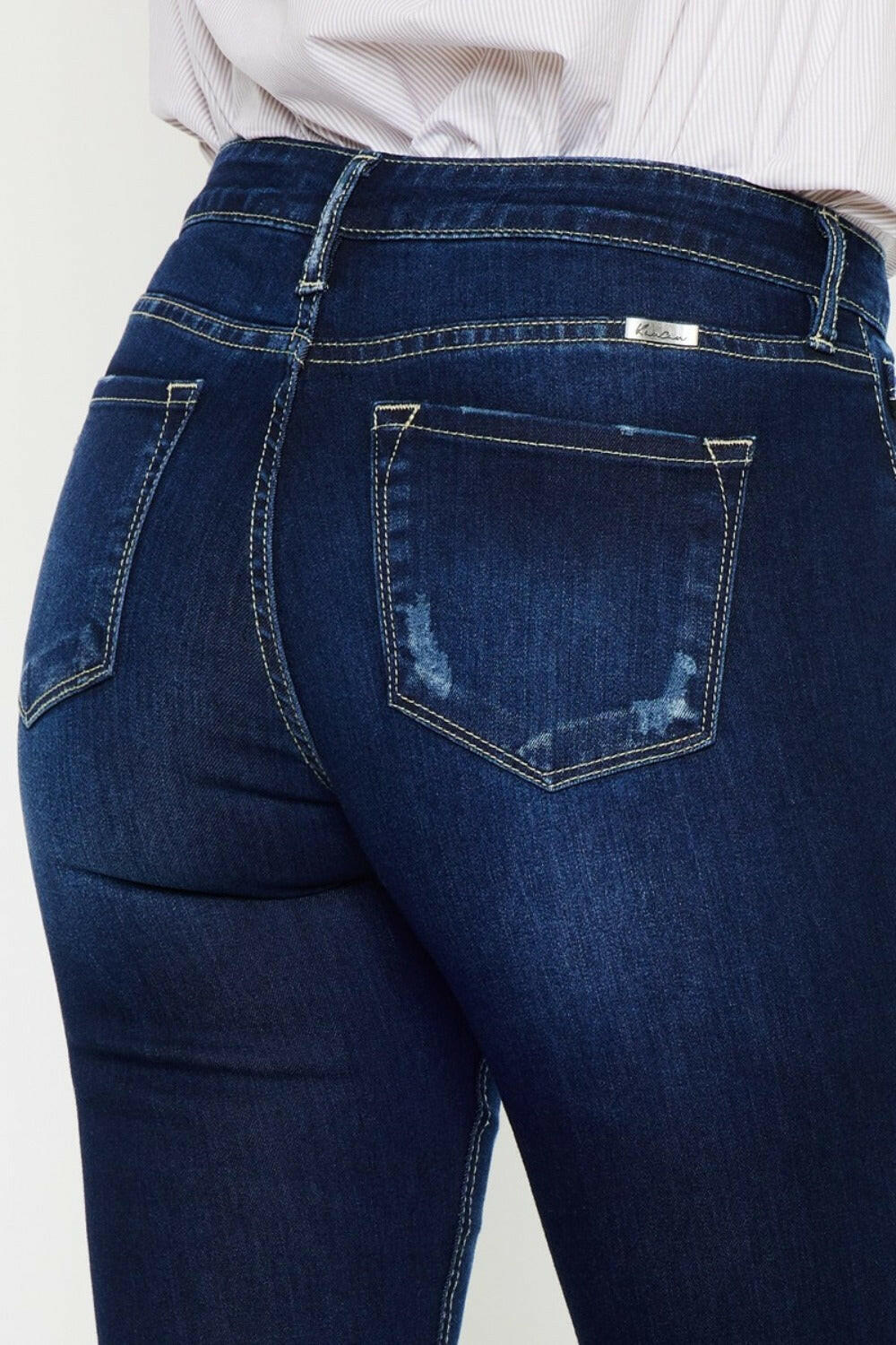 Kancan Mid Rise Slim Flare Jeans | Sleekdenim.com