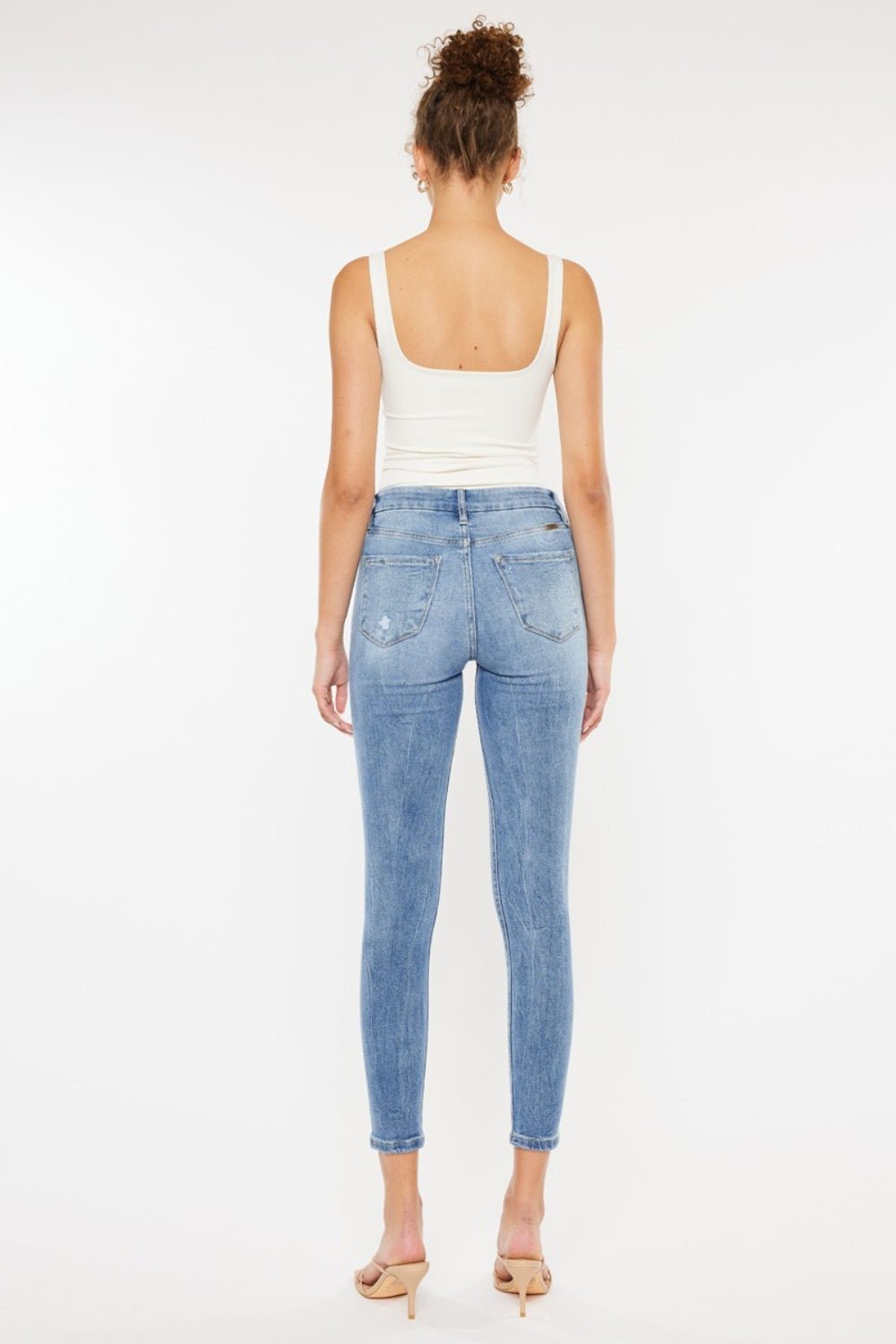 Kancan High Waist Cat's Whiskers Skinny Jeans | Sleekdenim.com