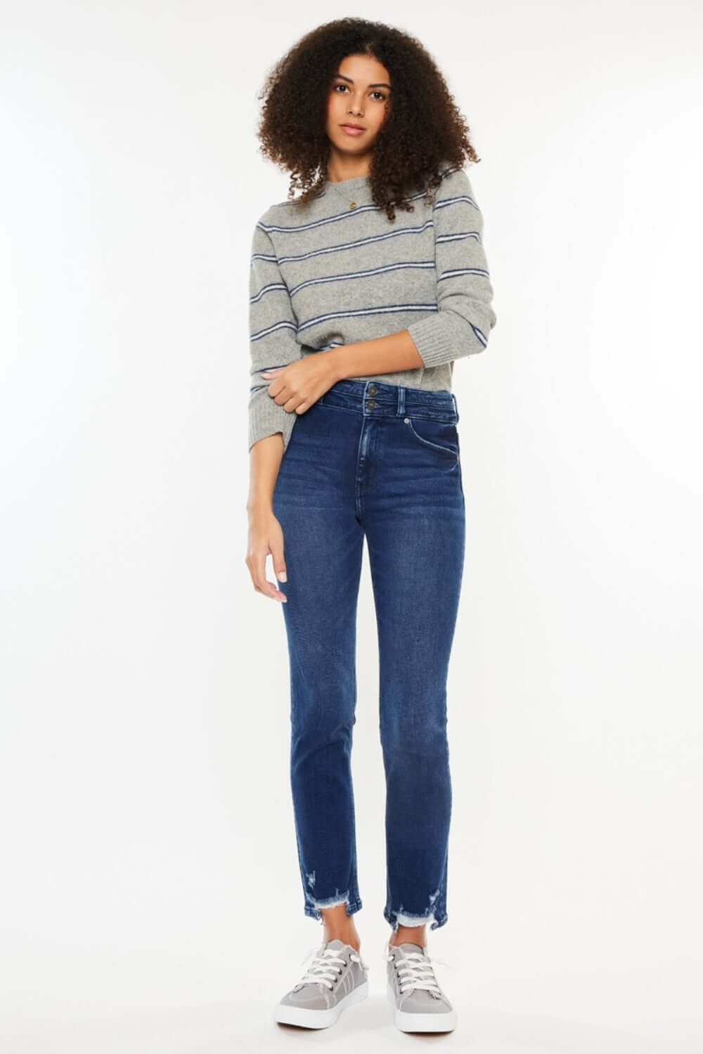 Kancan High Rise Slim Straight Jeans | sLEEKDENIM.COM