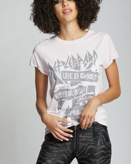 Def Leppard Live In Concert England Vintage Tee - Sleekdenim.com
