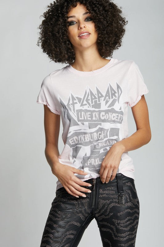 Def Leppard Live In Concert England Vintage Tee - Sleekdenim.com