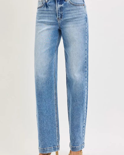RISEN High Rise Wide Baggy Jeans - Sleekdenim.com