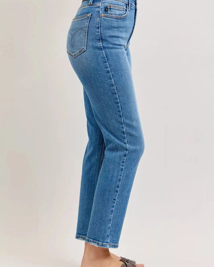 Judy Blue High-Waisted Straight-Leg Jeans - Sleekdenim.com