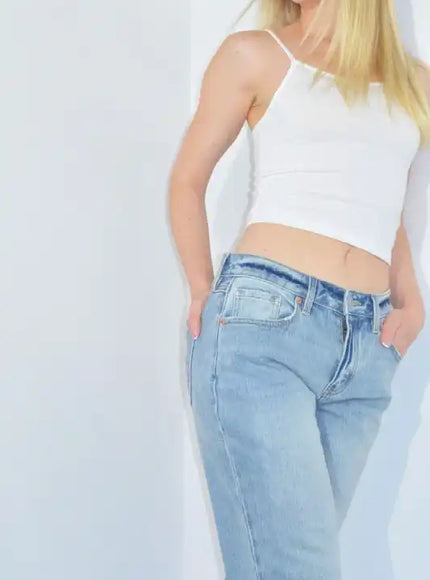 AT1024HFLM Mid Rise Holly Flare Jeans - Sleekdenim.com