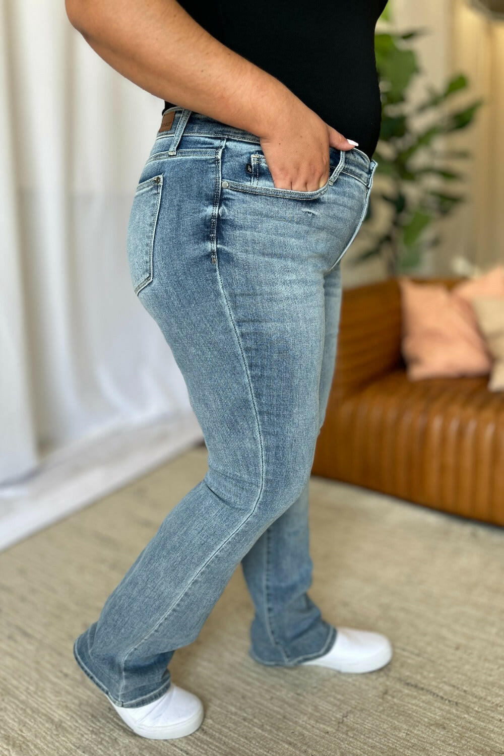 Judy Blue Full Size Medium Rise Bootcut Jeans | Sleekdenim.com