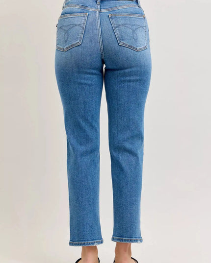 Judy Blue High-Waisted Straight-Leg Jeans - Sleekdenim.com