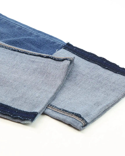 High Waist Distressed Straight Leg Jeans - Sleekdenim.com