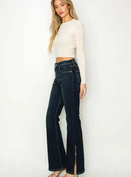 AT2014FLSD - HIGH RISE FLARE JEANS - Sleekdenim.com