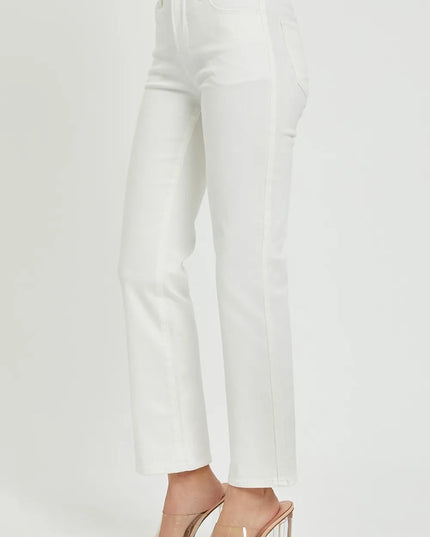 RISEN Full Size Mid Rise Jeans with Pockets - Sleekdenim.com