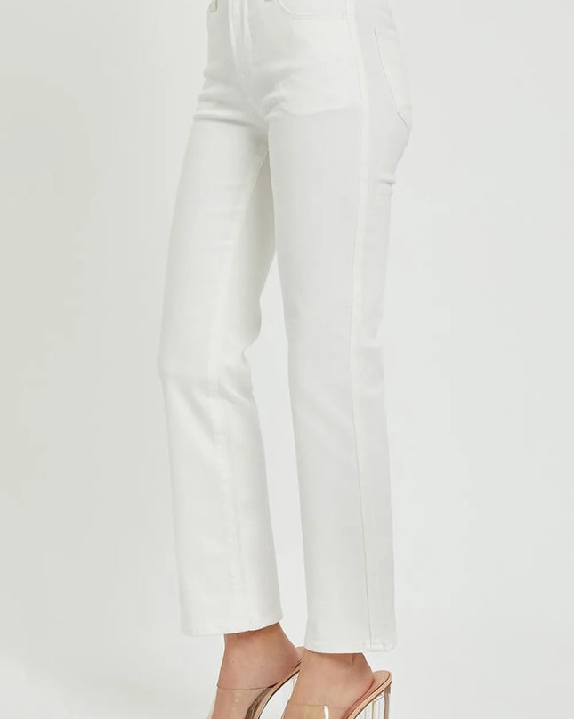 RISEN Full Size Mid Rise Jeans with Pockets - Sleekdenim.com