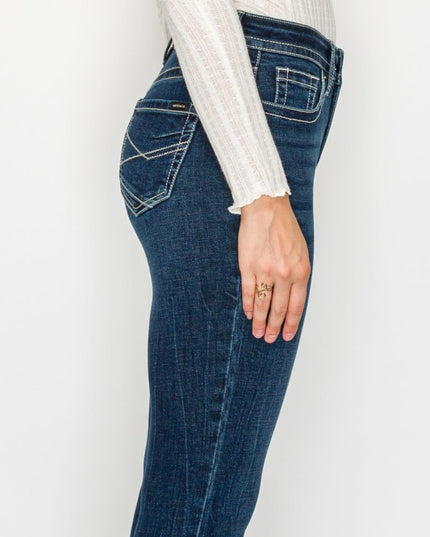 AT2106BTDT - TUMMY CONTROL HIGH RISE SLIM FLARE JE - Sleekdenim.com