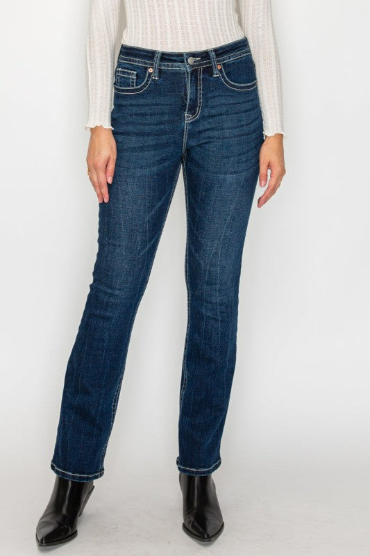 AT2106BTDT - TUMMY CONTROL HIGH RISE SLIM FLARE JE - Sleekdenim.com