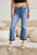 Judy Blue Medium Wash Released Hem Cropped Bootcut Jeans | Sleekdenim.com