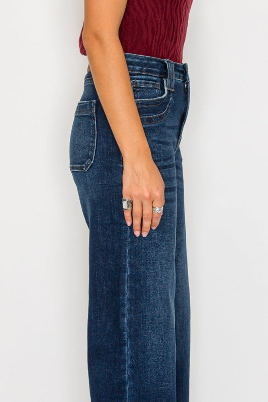AT2099WDDT - TUMMY CONTORL HIGH RISE A-WIDE LEG FI - Sleekdenim.com