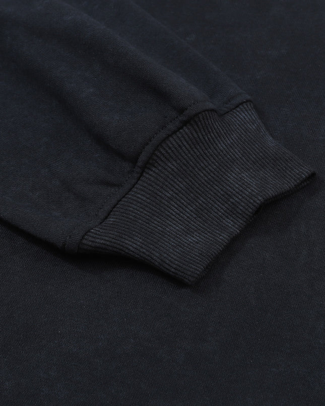 Brown Plain Drop Shoulder Crew Neck Pullover Sweatshirt