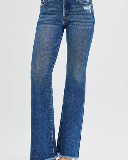RISEN High Rise Flare Jeans - Sleekdenim.com