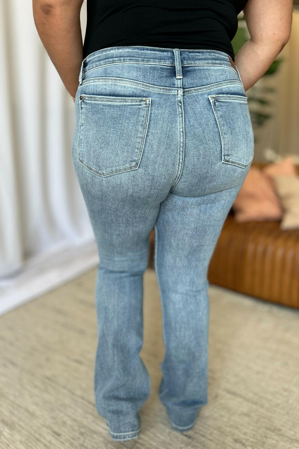 Judy Blue Full Size Medium Rise Bootcut Jeans | Sleekdenim.com