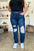 Judy Blue Full Size High Waist Rigid Magic Heavy Destroy Straight Jeans | Sleekdenim.com