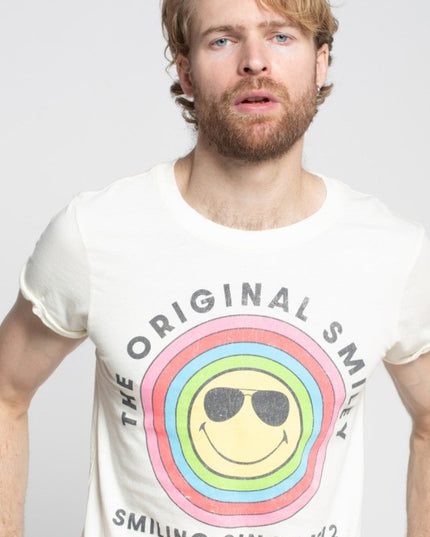 Original Smiley Vintage-Style Fitted Tee - Sleekdenim.com