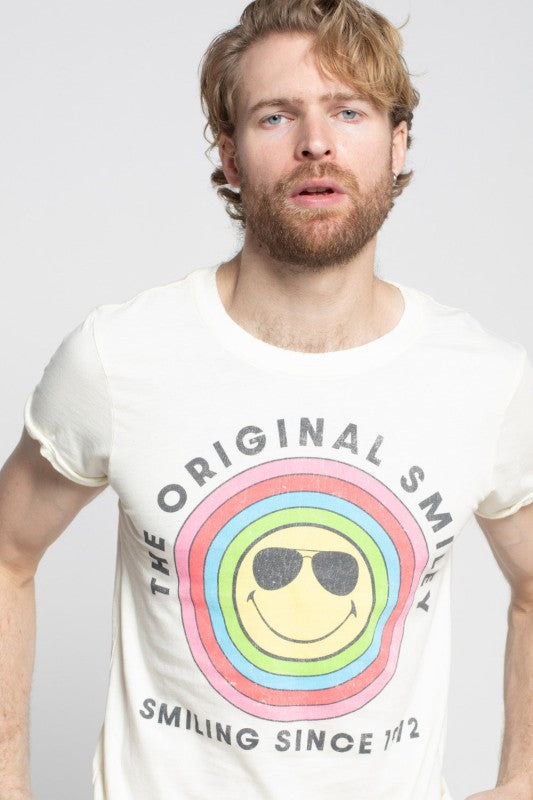 Original Smiley Vintage-Style Fitted Tee - Sleekdenim.com
