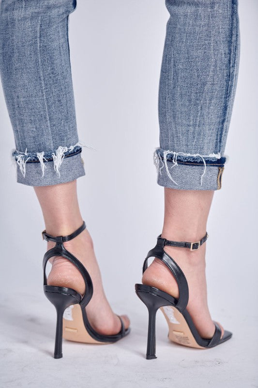 AT3000M Mid Rise Stretch Ankle Cigarette Jeans - Sleekdenim.com