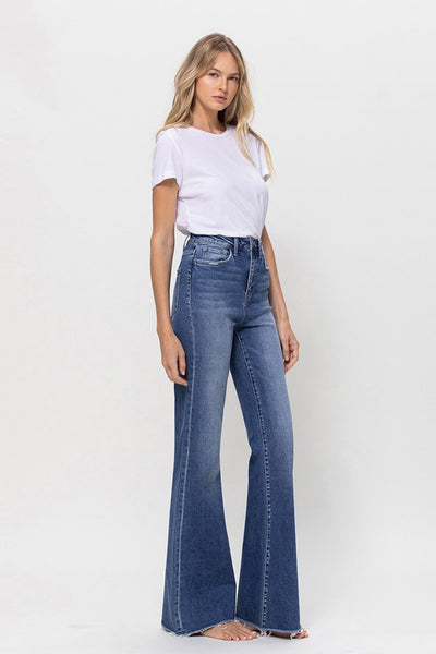 Super High Rise Relaxed Flare | Sleekdenim.com