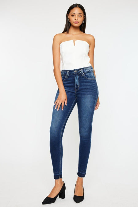 Kancan Full Size High Rise Ankle Skinny Jeans | Sleekdenim.com