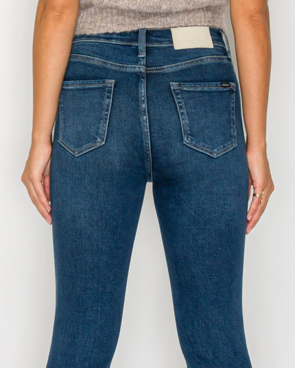 AT20004D - TUMMY CONTROL HIGH RISE BOOTCUT JEANS * - Sleekdenim.com
