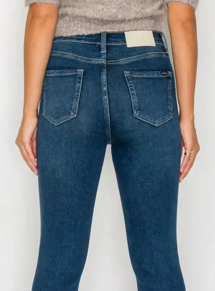 AT20004D - TUMMY CONTROL HIGH RISE BOOTCUT JEANS * - Sleekdenim.com