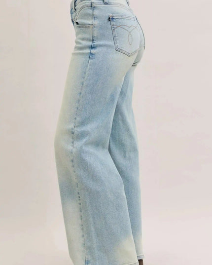 Judy Blue High Waist Column Straight Jeans - Sleekdenim.com