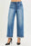 RISEN Elastic Band Slouch Ankle Boyfriend Cuffed Hem Jeans PGA21558
