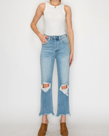 AT1120WDM - Ultra High Rise Modern Wide Jeans – Vi - Sleekdenim.com