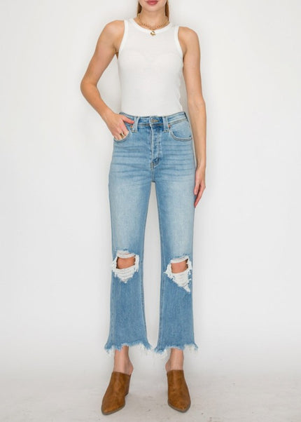 AT1120WDM - Ultra High Rise Modern Wide Jeans – Vi - Sleekdenim.com