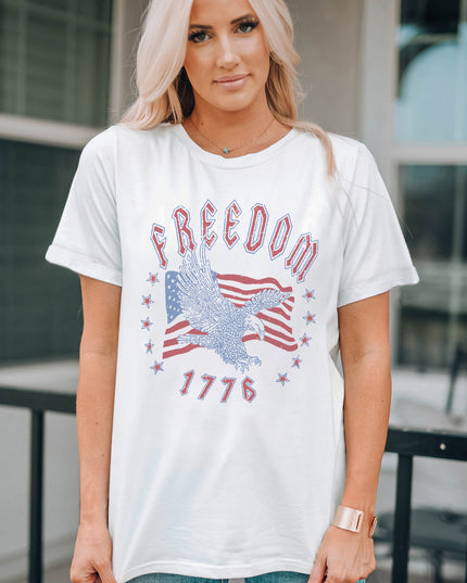 FREEDOM 1776 Graphic Tee - Sleekdenim.com