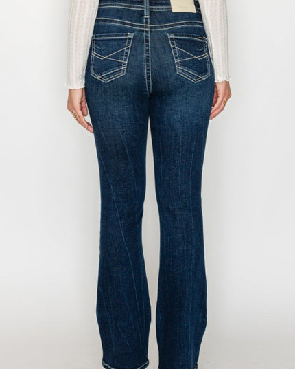 AT2106BTDT - TUMMY CONTROL HIGH RISE SLIM FLARE JE - Sleekdenim.com