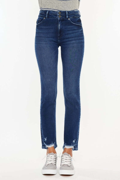 Kancan High Rise Slim Straight Jeans | sLEEKDENIM.COM