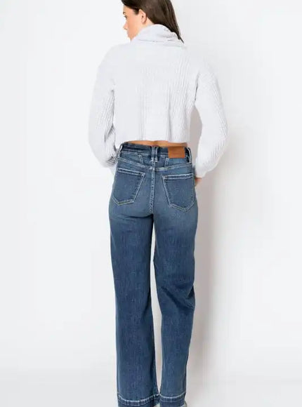 Artemis Vintage AT2001MT Tummy Control 90's Vintage Wide Leg Jeans - Sleekdenim.com