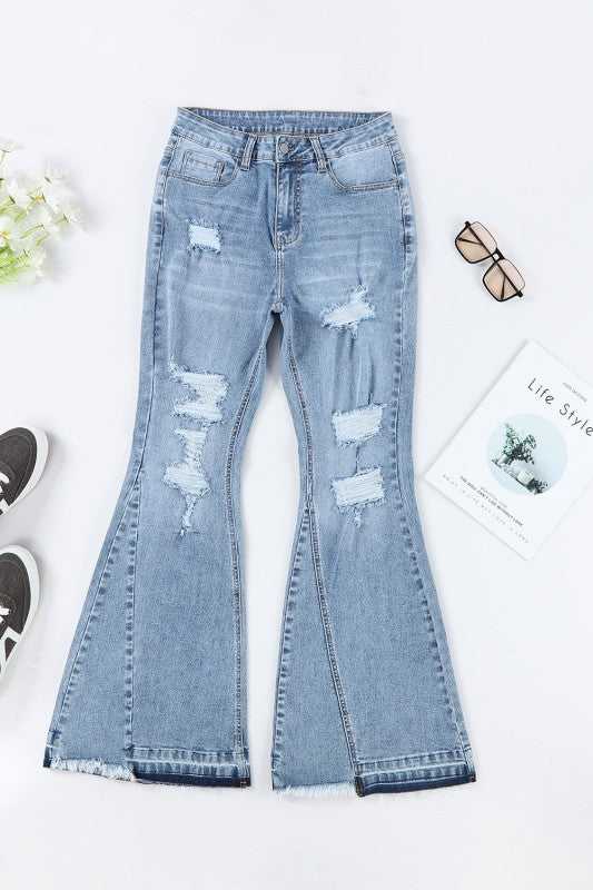 Lana High Rise Flare Jeans - Sleekdenim.com
