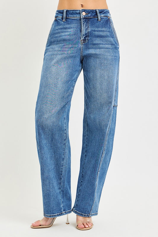 Risen Mid Rise Slouchy Baggy Jeans PG21537