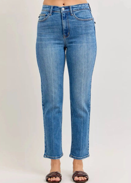 Judy Blue High-Waisted Straight-Leg Jeans - Sleekdenim.com