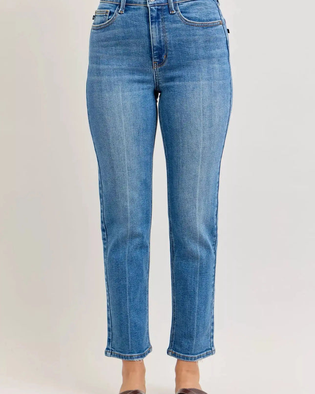 Judy Blue High-Waisted Straight-Leg Jeans - Sleekdenim.com
