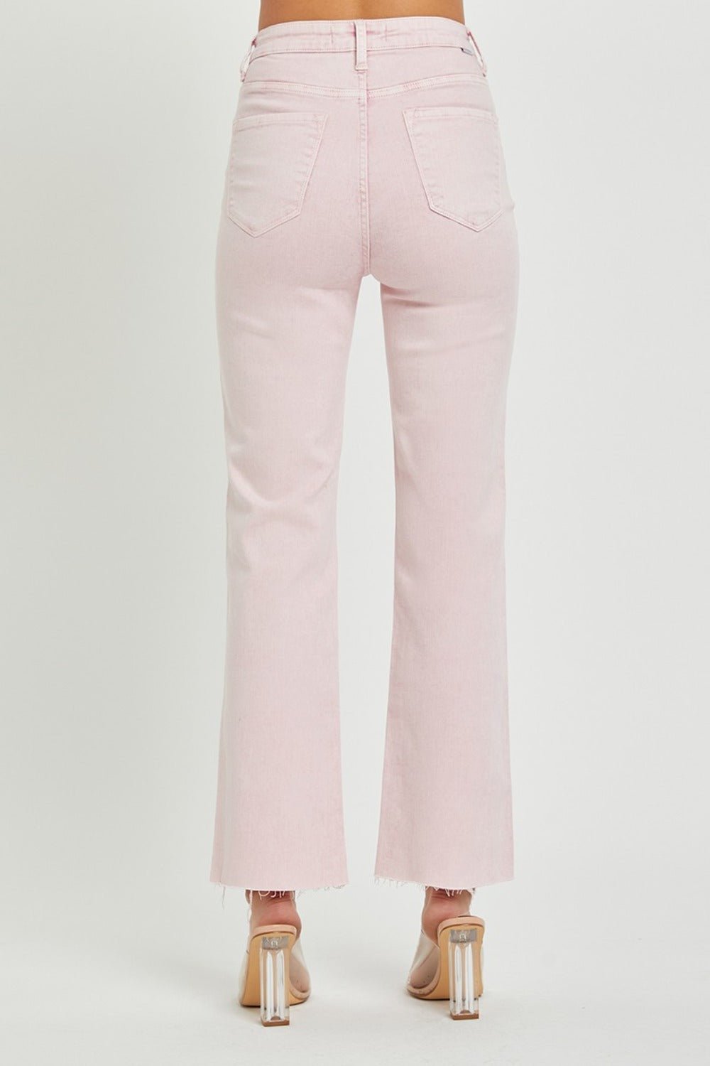 RISEN Full Size High Rise Tummy Control Straight Jeans | Sleekdenim.com