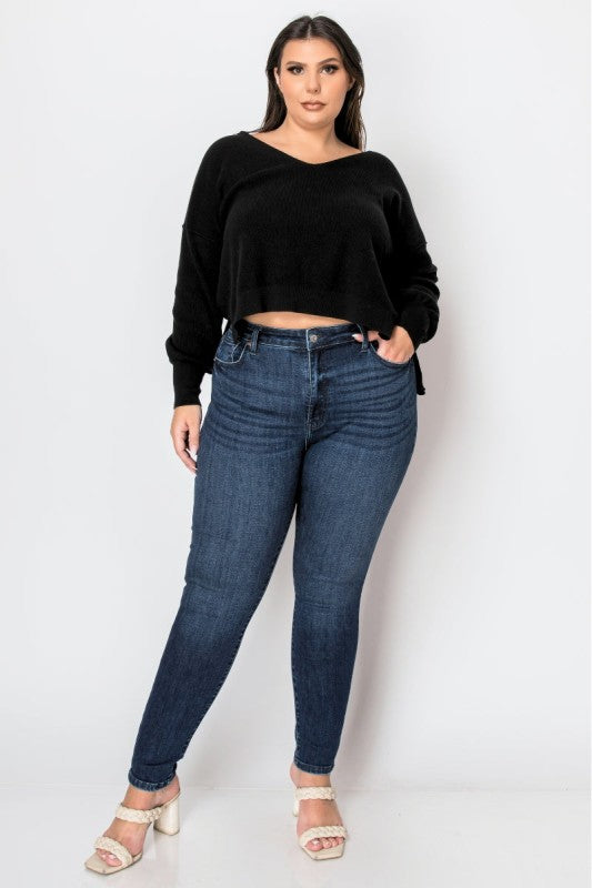 AT1041NSKDC-P Corset Plus Super Skinny Jeans - Sleekdenim.com