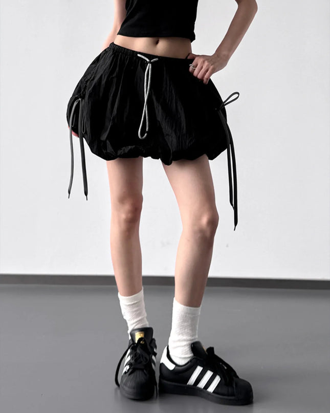 Bubble Drawstring Casual Shorts - Sleekdenim.com