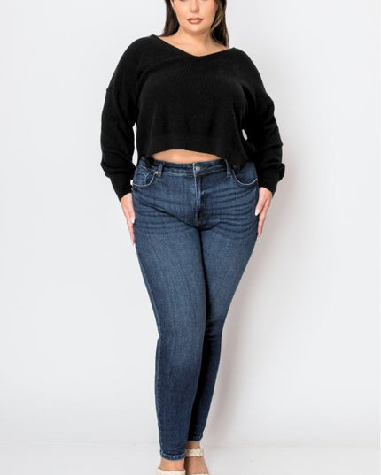 AT1041NSKDC-P Corset Plus Super Skinny Jeans - Sleekdenim.com