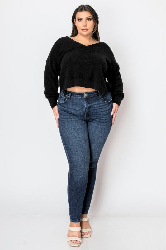 AT1041NSKDC-P Corset Plus Super Skinny Jeans - Sleekdenim.com