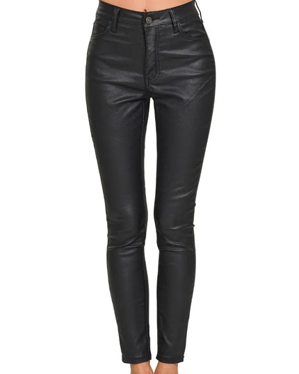 Zenana Faux Leather Stretch Skinny Pants - Sleekdenim.com